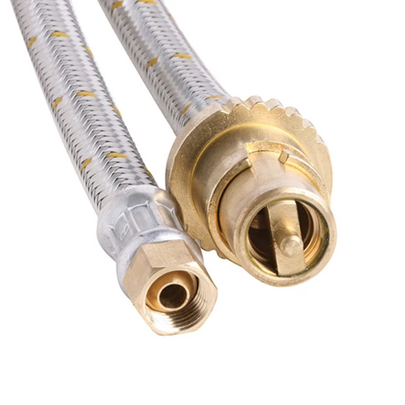 Bromic Stainless Steel Braided Gas Hose 1/4 BSP FC X Male Bayonet X 2000mm - 10HBS2000 3 Bromic Stainless Steel Braided Gas Hose 1/4 BSP FC X Male Bayonet X 2000mm - 10HBS2000