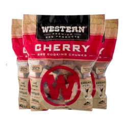 Western Cherry Smoking Wood Chunks - Made In The USA - 28081