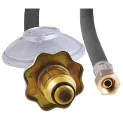 Bromic PVC BBQ Hose And Regulator Assembly 1/4 BSP F X 1200mm With Handwheel - 6260212