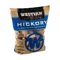 Western Hickory Smoking Wood Chunks - Made In The USA - 78055