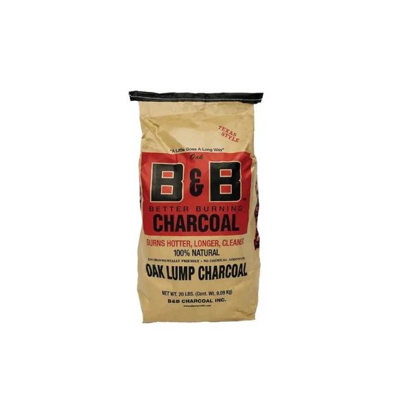 B&B Oak Lump Charcoal (20lb/9kg) - B00042 3 B&B Oak Lump Charcoal (20lb/9kg) - B00042