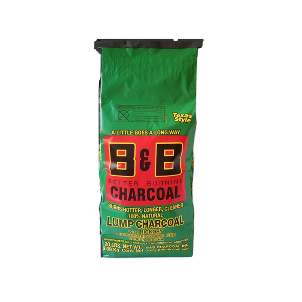 B&B Hickory Lump Charcoal (20lb/9kg) - B00081 3 B&B Hickory Lump Charcoal (20lb/9kg) - B00081
