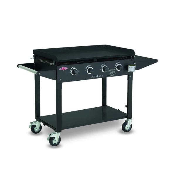 Beefeater Clubman Black 4 Burner BBQ & Trolley With Cast Iron Burners & Hotplate - BD16640 3 Beefeater Clubman Black 4 Burner BBQ & Trolley With Cast Iron Burners & Hotplate - BD16640