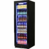 Schmick Black Upright Glass Door Drinks Refrigerator Model BD425RB-B Right Hinged -Barbecue Sales Shop BD425RB B