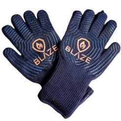 Blaze Heat Gloves Rated At 500c - Heat Resistant BBQ Gloves - BLAZE
