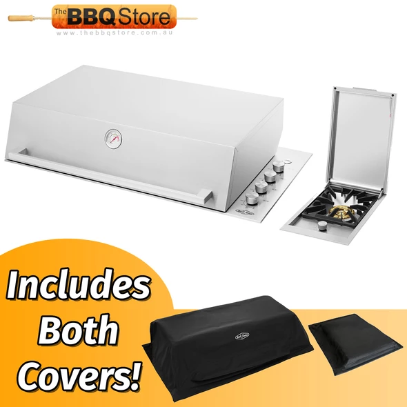 Signature ProLine Stainless Steel Integrated 6 Burner Built In BBQ W/ Hood, SS Burners & Grills Complete Bundle - BSH158SA-BUN 3 Signature ProLine Stainless Steel Integrated 6 Burner Built In BBQ W/ Hood, SS Burners & Grills Complete Bundle - BSH158SA-BUN