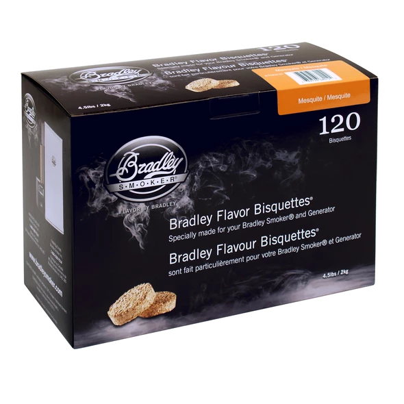 Bradley Mesquite Bisquettes 120 Pack - BTMQ120 3 Bradley Mesquite Bisquettes 120 Pack - BTMQ120