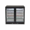 Euro Appliances 208L Double Glass Doors Black Beverage Cooler - EA900WFBL