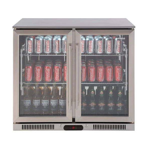 Euro Appliances 208L Double Door Stainless Steel Beverage Cooler - EA900WFSX2 3 Euro Appliances 208L Double Door Stainless Steel Beverage Cooler - EA900WFSX2
