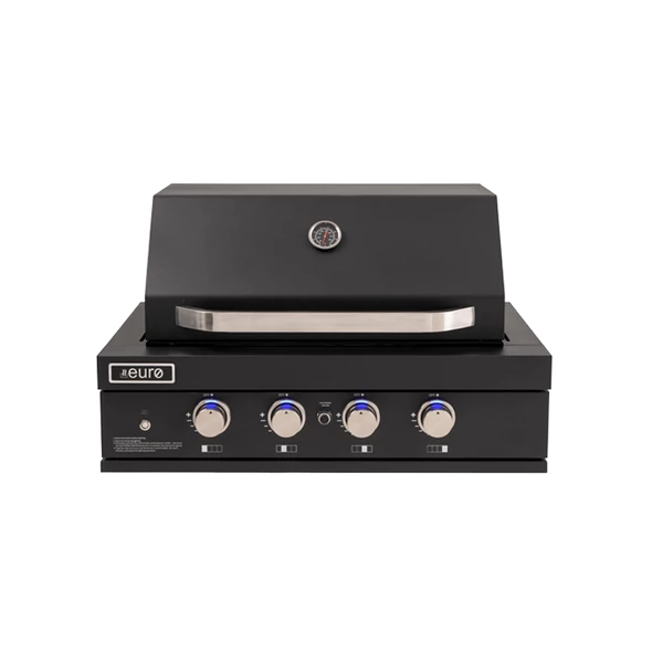 Euro Appliances 4 Burner Black Built-In BBQ - EAL900RBQBL 3 Euro Appliances 4 Burner Black Built-In BBQ - EAL900RBQBL