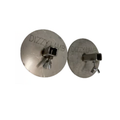 Australian Made Cyprus Grill Gyro Plates – 12mm Square Skewer Bore – 10cm Wide Diameter Plate (SET OF 2)