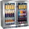 Rhino Glass 2 Door Energy Efficient Alfresco 208L Bar Fridge With LOW E Glass 1 Rhino Glass 2 Door Energy Efficient Alfresco 208L Bar Fridge With LOW E Glass -Barbecue Sales Shop GSP2H 840 SS