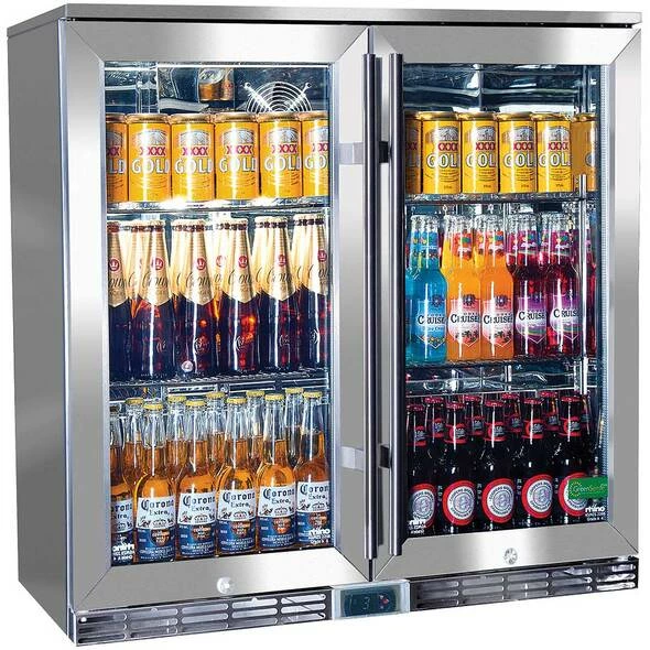 Alfresco Glass Twin Door Bar Refrigerator With Outdoor IP34 Rating With LOW E Glass 3 Alfresco Glass Twin Door Bar Refrigerator With Outdoor IP34 Rating With LOW E Glass