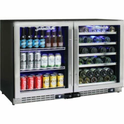 Schmick Under Bench Beer And Wine Fridge Combination - Model JC132-Combo (2 Units)