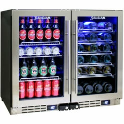 Schmick Under Bench Dual Zone Beer And Wine Bar Fridges - Model JC95-Combo (2 Units)