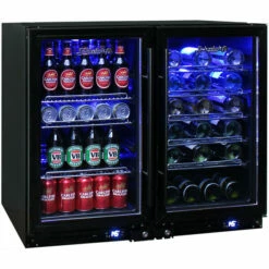 Schmick Under Bench Dual Zone Beer And Wine Bar Fridges - Model JC95-Combo-B (2 Units)