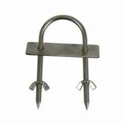 Stainless Steel Back Brace U Bolt With Wing Nut & Plate For BBQ Spit Rotisseries X 2 *Special Deal* From DIZZY LAMB