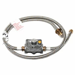 Bromic Universal Natural Gas Conversion Kit Stainless Steel 3/8 SAE Female Flare X 1500mm Hose 250Mj/hr Governor X 200mm Hose - NGCK6