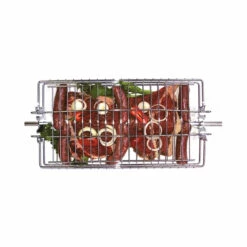 Outdoor Magic - Spit Grill Basket With 4 Adjustable Positions - OM2202