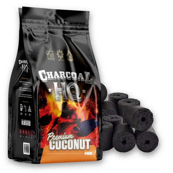 Charcoal HQ - Premium Coconut BBQ Charcoal (4kg) - PC-4KG 3 Charcoal HQ - Premium Coconut BBQ Charcoal (4kg) - PC-4KG