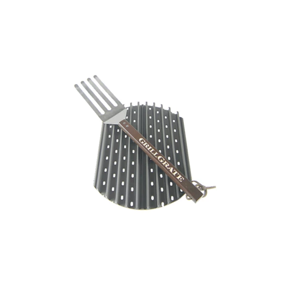 GrillGrate Set Of 2 Radius Cut Panels For Big Green Egg MX & Small, Most Small Kamado Grills, Weber Smokey Joe And Other 14.5” / 36.8cm Diameter Round 3 GrillGrate Set Of 2 Radius Cut Panels For Big Green Egg MX & Small, Most Small Kamado Grills, Weber Smokey Joe And Other 14.5” / 36.8cm Diameter Round