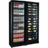 Upright Slim Depth Quiet Running Glass Front 3 Zone Beer And Wine Fridge With 5 X LED Colour Options -Barbecue Sales Shop SK168 Combo3