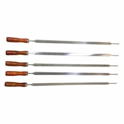 Flat Kebab/Shashlik/Brazilian Skewer Set (5 Pack) - Suit Stainless Steel Rotisserie Cyprus Grill - SS-2402