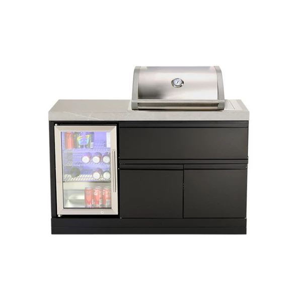 Crossray Mini Kitchen With 2 Burner Gas BBQ And Single Door Fridge - TC2K-MK1 3 Crossray Mini Kitchen With 2 Burner Gas BBQ And Single Door Fridge - TC2K-MK1