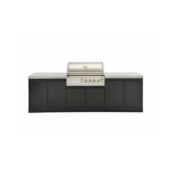 Crossray Kitchen BBQ Burner & Cabinet, 2 X Double Side Cabinets With Flat Sintered Stone Benchtops - TC4K-05